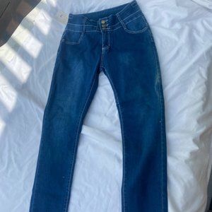 high waisted jeans